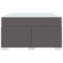 vidaXL Ágykeret matracmal Szürke 120 x 200 cm szövet