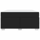 vidaXL Ágykeret matracmal Fekete 140 x 200 cm szövet