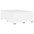 vidaXL Ágykeret matracmal Fehér 140 x 200 cm szövet