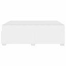 vidaXL Ágykeret matracmal Fehér 140 x 200 cm szövet