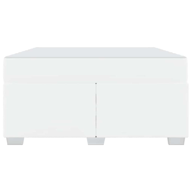 vidaXL Ágykeret Fehér 160 x 200 cm Műbőr