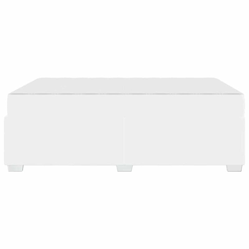 vidaXL Ágykeret Fehér 160 x 200 cm Műbőr