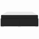 vidaXL Ágykeret matracmal Fekete 180 x 200 cm szövet