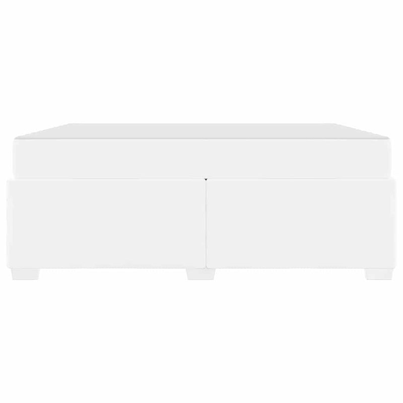 vidaXL Ágykeret Fehér 180 x 200 cm Műbőr