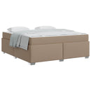 vidaXL Ágykeret Cappuccino 180 x 200 cm Műbőr