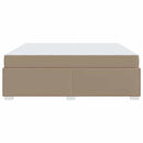 vidaXL Ágykeret Cappuccino 180 x 200 cm Műbőr