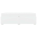 vidaXL Ágykeret Fehér 200 x 200 cm Műbőr