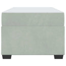 vidaXL Ágykeret matraccal matracmal Világosszürke 90 x 190 cm Bársony