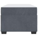 vidaXL Ágykeret matraccal matracmal Sötétszürke 90 x 190 cm Bársony