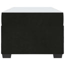 vidaXL Ágykeret matraccal matracmal Fekete 90 x 190 cm Bársony