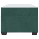 vidaXL Ágykeret matraccal matracmal Sötétzöld 90 x 190 cm Bársony