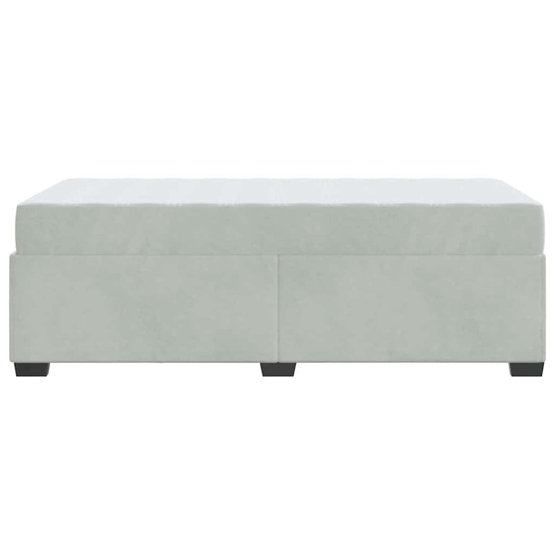 vidaXL Ágykeret matraccal matracmal Világosszürke 90 x 200 cm Bársony