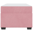 vidaXL Ágykeret matracmal Rózsaszín 90 x 200 cm Bársony