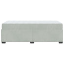 vidaXL Ágykeret matraccal matracmal Világosszürke 100 x 200 cm Bársony