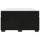 vidaXL Ágykeret matraccal matracmal Fekete 120 x 190 cm Bársony