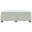 vidaXL Ágykeret matraccal matracmal Világosszürke 120 x 200 cm Bársony