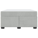 vidaXL Ágykeret matraccal matracmal Világosszürke 140 x 200 cm Bársony