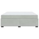 vidaXL Ágykeret matraccal matracmal Világosszürke 180 x 200 cm Bársony