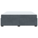 vidaXL Ágykeret matracmal Sötétszürke 180 x 200 cm szövet