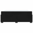 vidaXL Ágykeret matracmal Fekete 180 x 200 cm Bársony