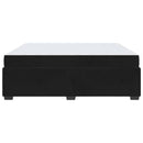 vidaXL Ágykeret matracmal Fekete 180 x 200 cm Bársony