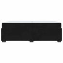 vidaXL Ágykeret matracmal Fekete 200 x 200 cm Bársony