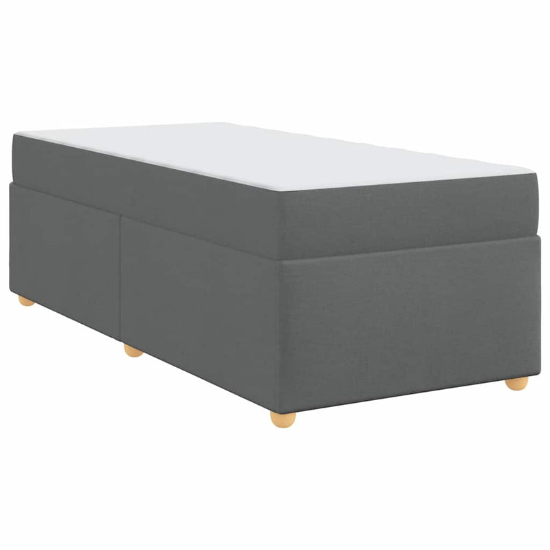 vidaXL Ágykeret matracmal Sötétszürke 80 x 200 cm szövet