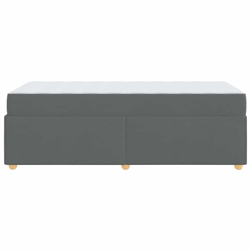 vidaXL Ágykeret matracmal Sötétszürke 80 x 200 cm szövet