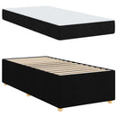 vidaXL Ágykeret matracmal Fekete 80 x 200 cm szövet