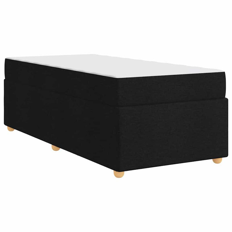 vidaXL Ágykeret matracmal Fekete 80 x 200 cm szövet