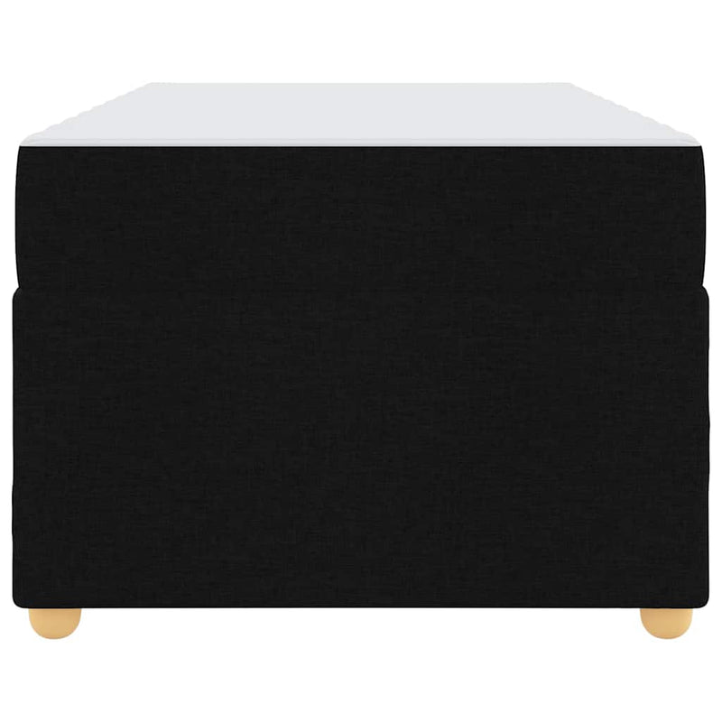vidaXL Ágykeret matracmal Fekete 80 x 200 cm szövet