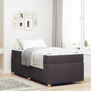 vidaXL Ágykeret matracmal Sötét Barna 80 x 200 cm szövet