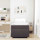 vidaXL Ágykeret matracmal Sötét Barna 80 x 200 cm szövet