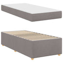 vidaXL Ágykeret matracmal Tópszínű 80 x 200 cm szövet