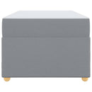 vidaXL Ágykeret matracmal Világosszürke 90 x 190 cm szövet