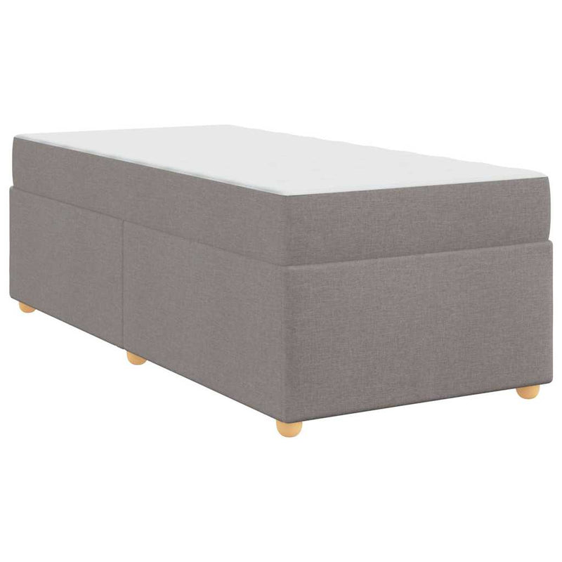 vidaXL Ágykeret matracmal Tópszínű 90 x 200 cm szövet