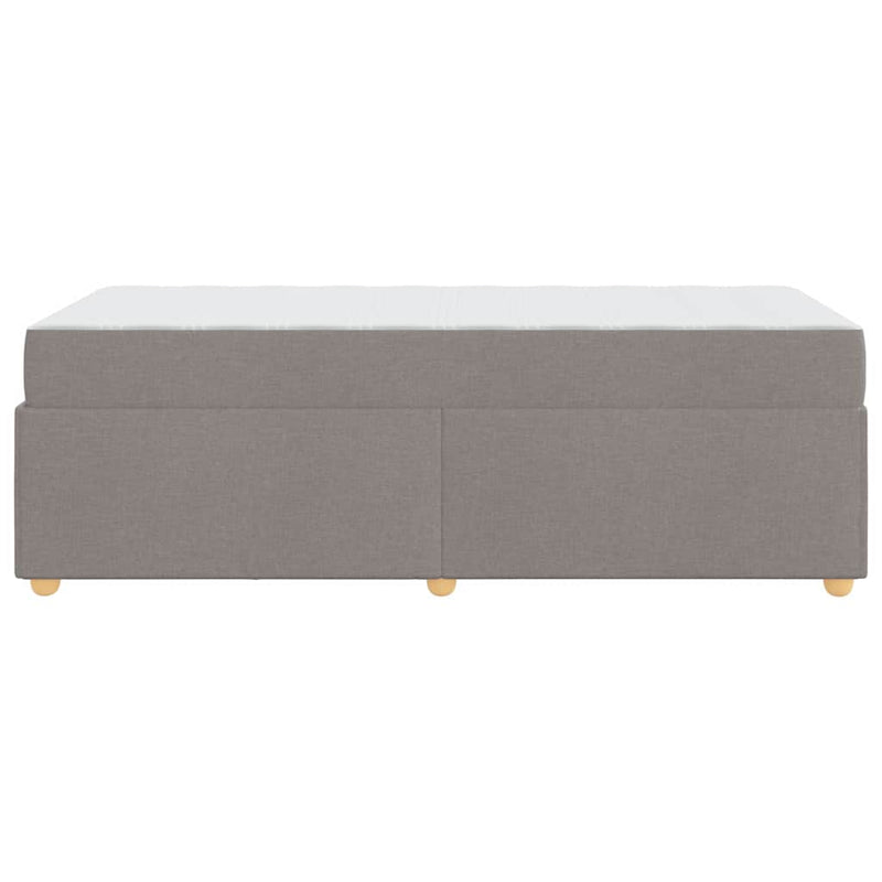 vidaXL Ágykeret matracmal Tópszínű 90 x 200 cm szövet