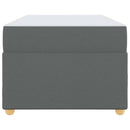 vidaXL Ágykeret matracmal Sötétszürke 100 x 200 cm szövet