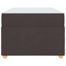 vidaXL Ágykeret matracmal Sötét Barna 100 x 200 cm szövet