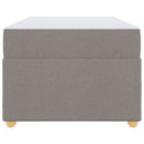 vidaXL Ágykeret matracmal Tópszínű 100 x 200 cm szövet