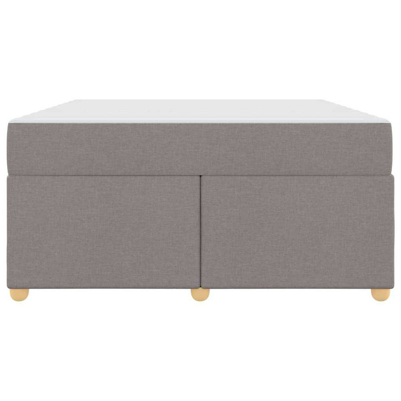 vidaXL Ágykeret matracmal Tópszínű 140 x 200 cm szövet