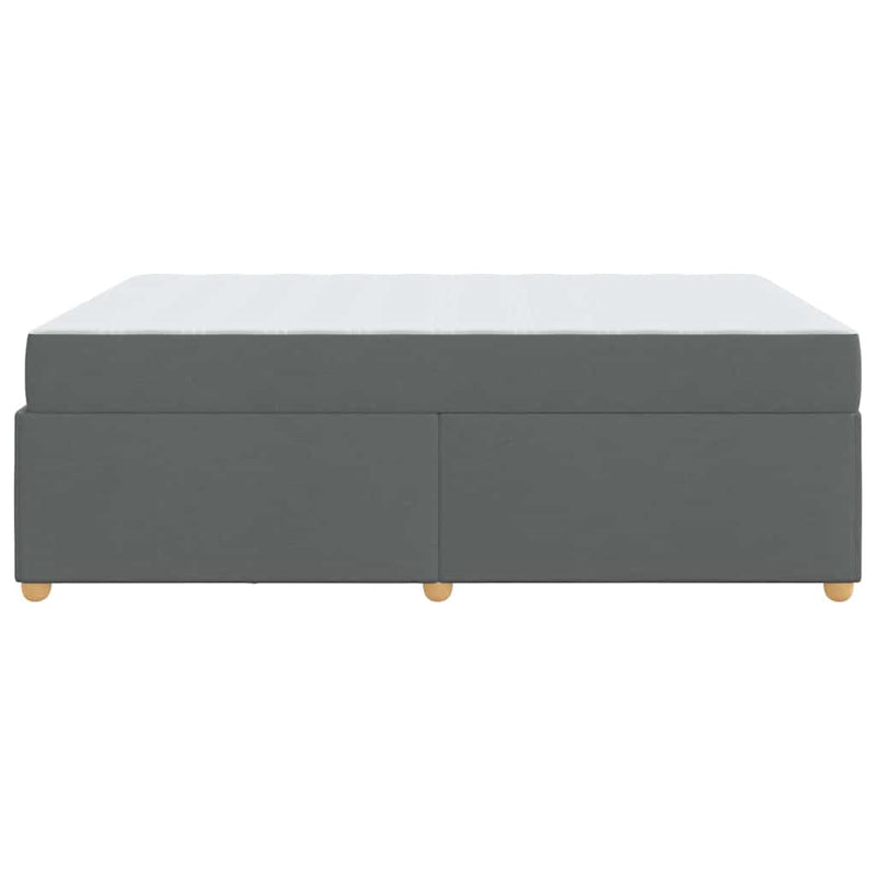 vidaXL Ágykeret matracmal Sötétszürke 160 x 200 cm szövet