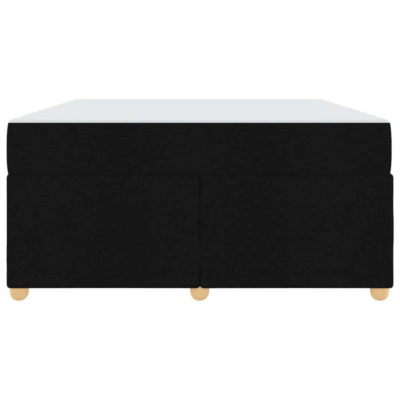 vidaXL Ágykeret matracmal Fekete 160 x 200 cm szövet