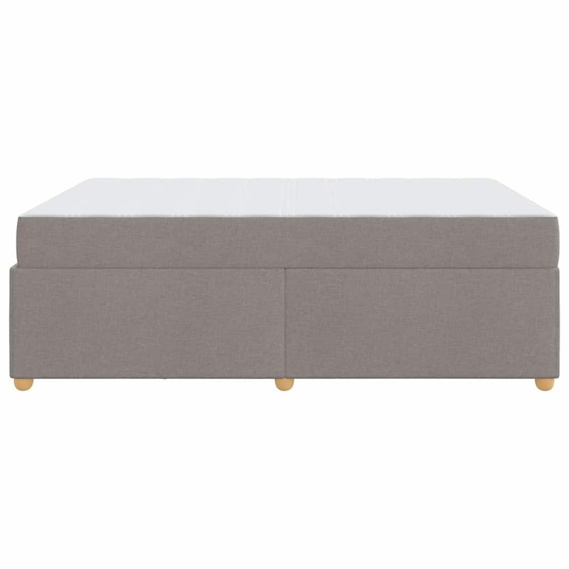 vidaXL Ágykeret matracmal Tópszínű 160 x 200 cm szövet