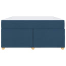 vidaXL Ágykeret matracmal Kék 160 x 200 cm szövet