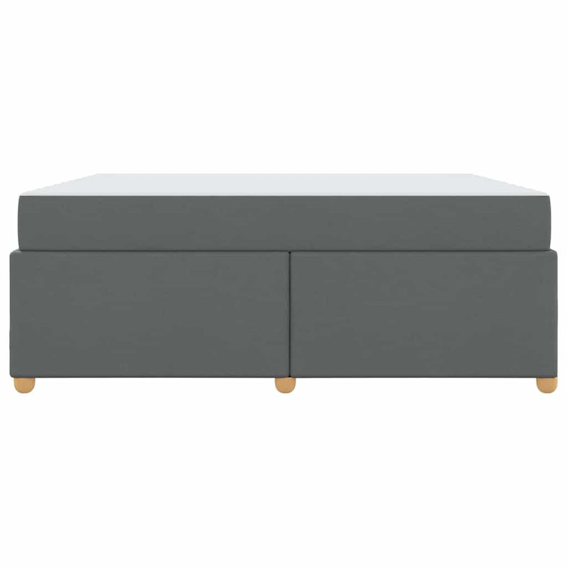 vidaXL Ágykeret matracmal Sötétszürke 180 x 200 cm szövet