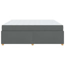 vidaXL Ágykeret matracmal Sötétszürke 180 x 200 cm szövet