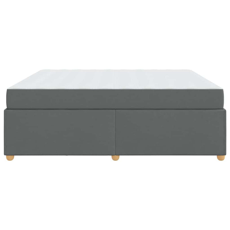 vidaXL Ágykeret matracmal Sötétszürke 180 x 200 cm szövet