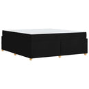 vidaXL Ágykeret matracmal Fekete 180 x 200 cm szövet