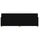 vidaXL Ágykeret matracmal Fekete 180 x 200 cm szövet